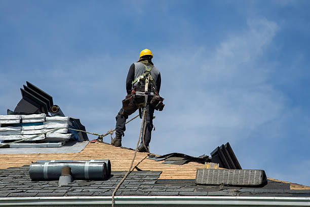 Professional Roofing technician working in Edgerton, WI